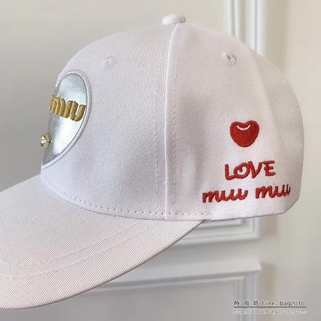 miu miu 爆新款 時尚百搭棒球帽 四季可戴 LLWJ7006